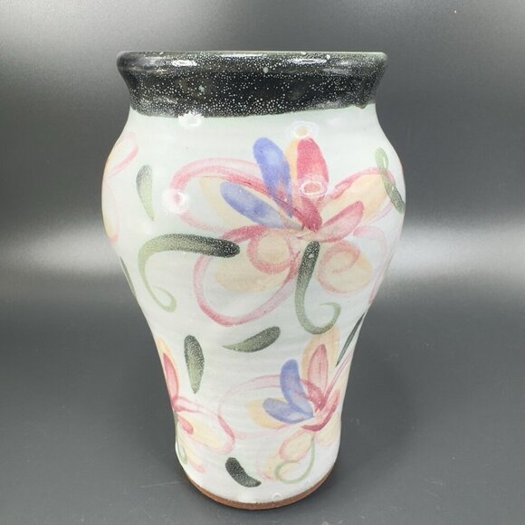 TPG T Puterbaugh Gill Folk Art Pottery RedWare Vase Vessel Hand Made Ceramic VTG - Picture 14 of 14